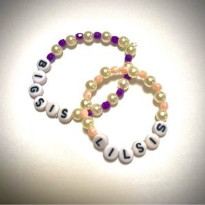 Handmade bracelets by my Tween sibling set
